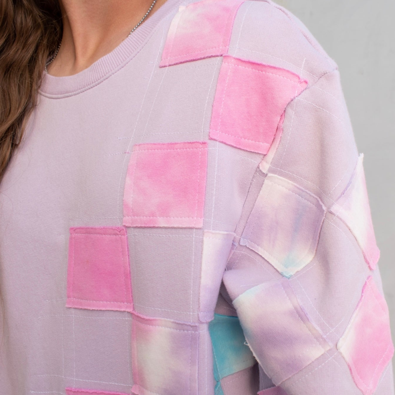 PASTEL CHECKERED TIE DYE SET