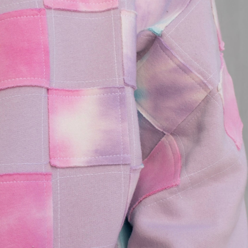 PASTEL CHECKERED TIE DYE SET