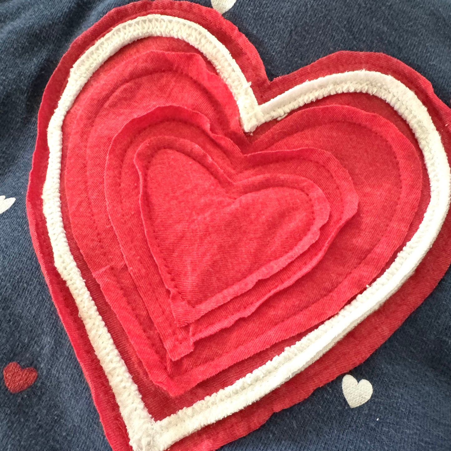 NAVY + RED HEARTS SET