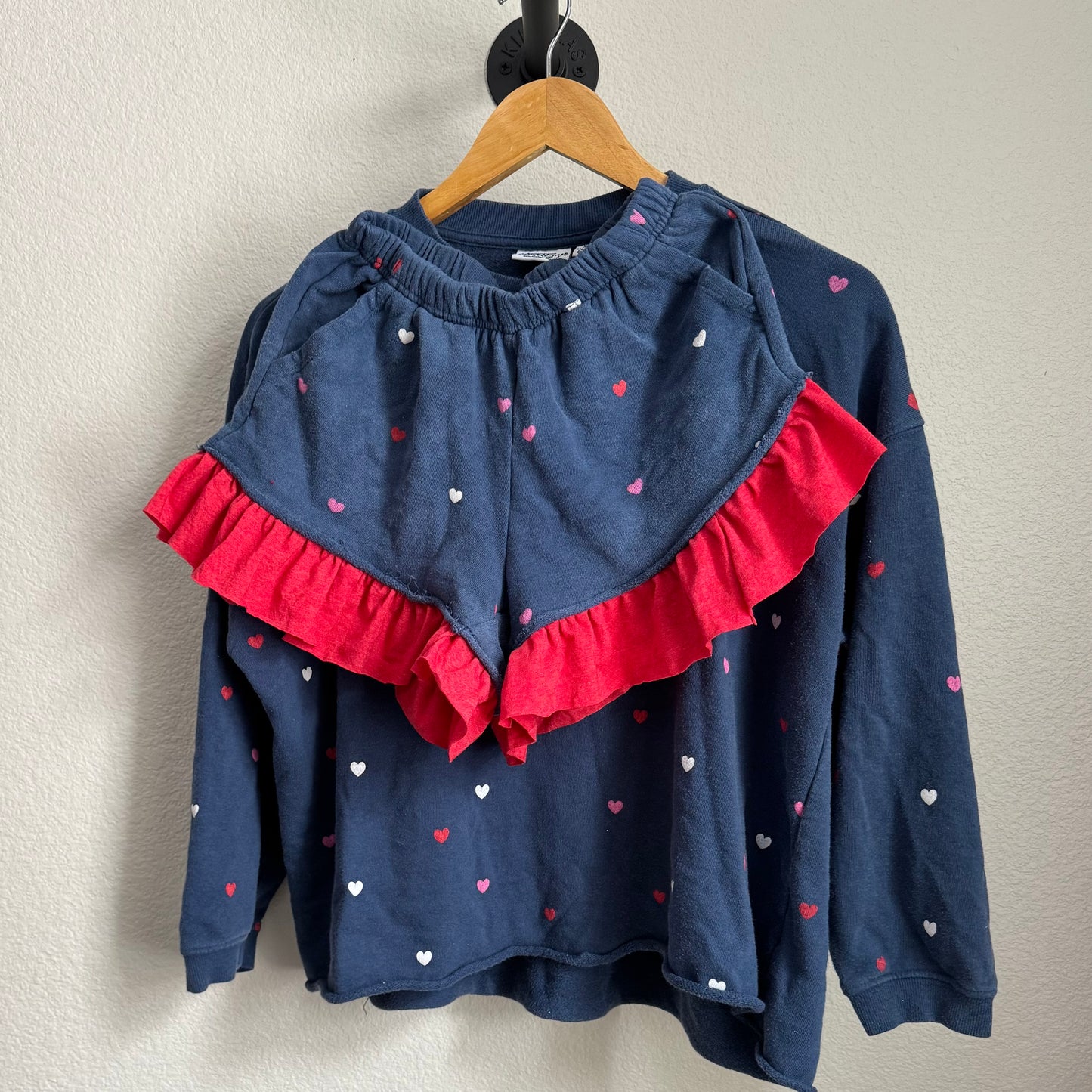 NAVY + RED HEARTS SET
