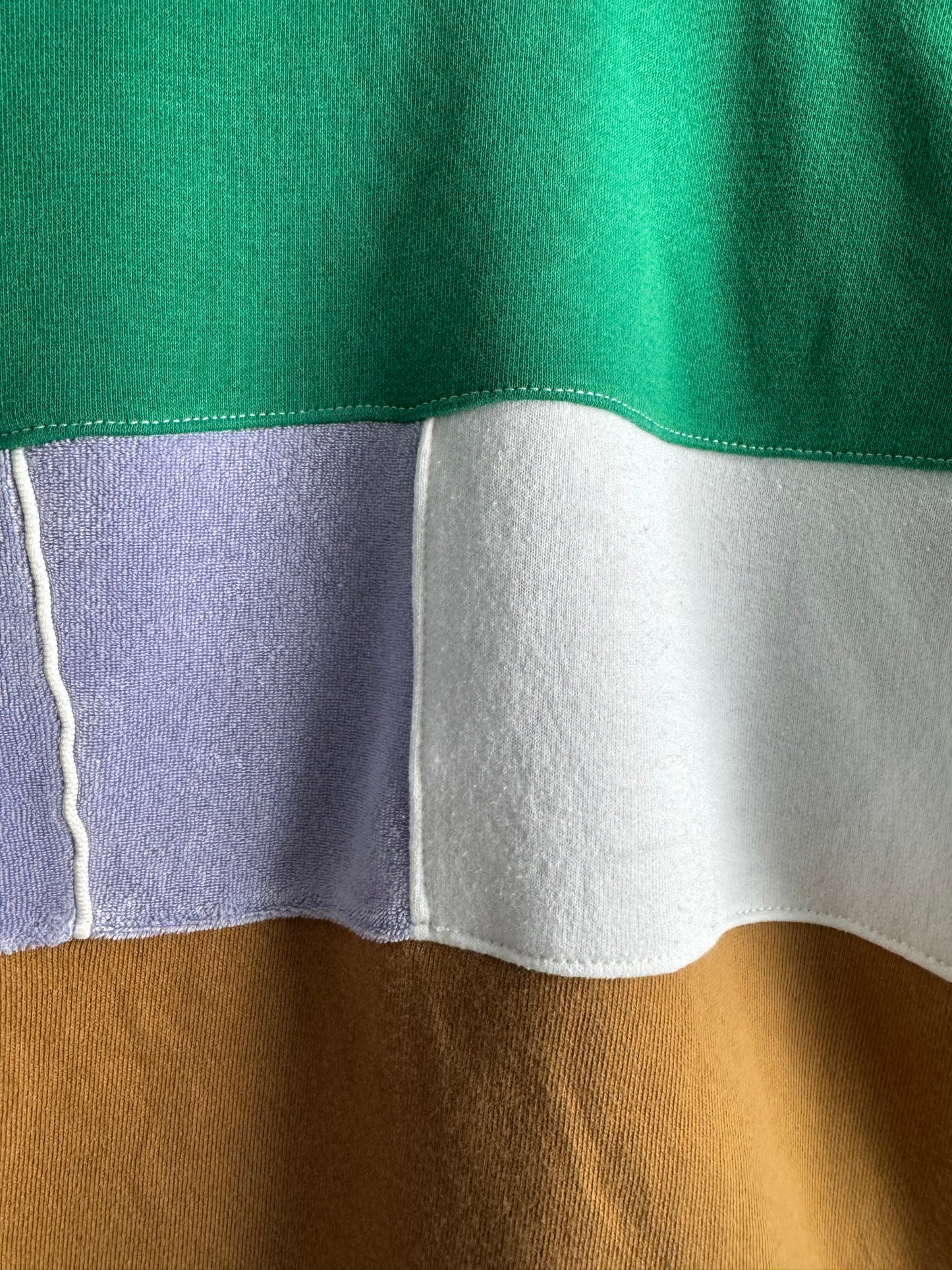 GREEN + LAVENDER TERRY NIKE CREW NECK
