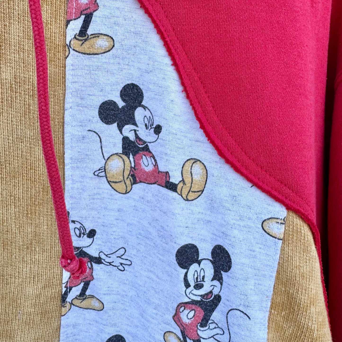 RED + GOLD MICKEY HOODIE