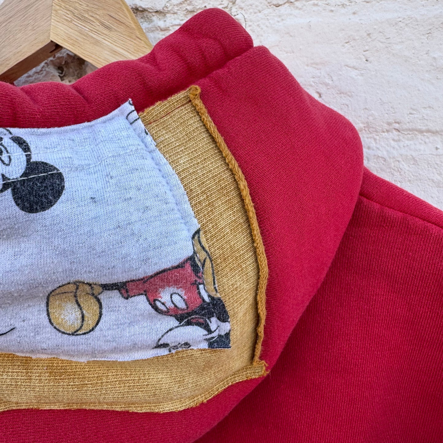 RED + GOLD MICKEY HOODIE