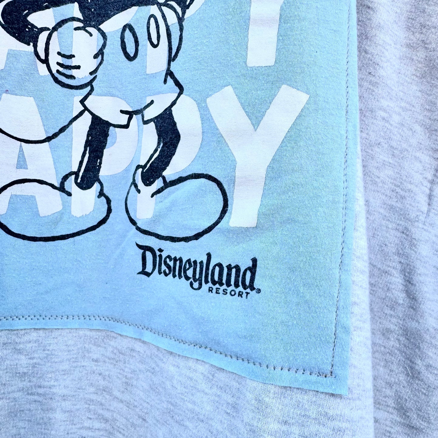 OATMEAL + LIGHT BLUE MICKEY CREW
