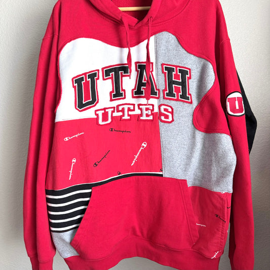 UTAH UTES UPCYCLED HOODIE